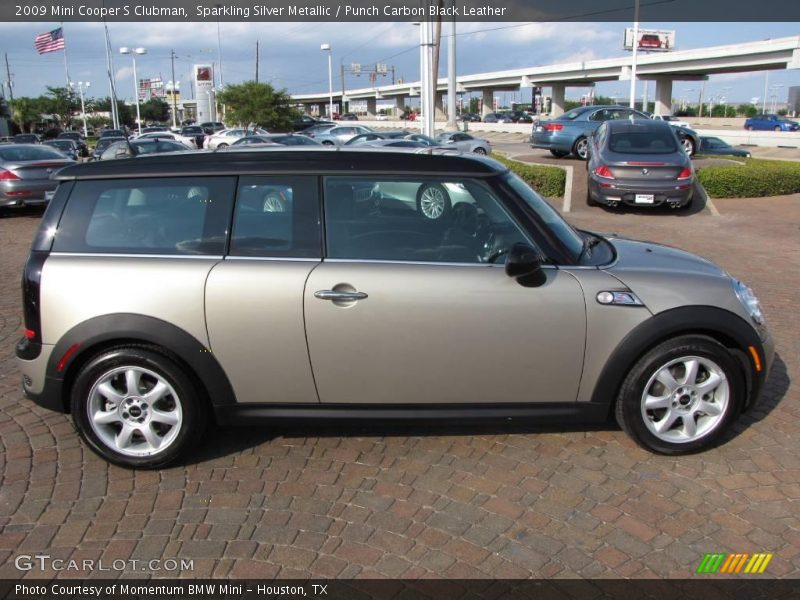 Sparkling Silver Metallic / Punch Carbon Black Leather 2009 Mini Cooper S Clubman