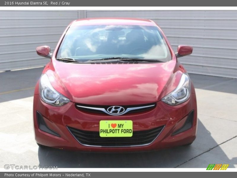 Red / Gray 2016 Hyundai Elantra SE