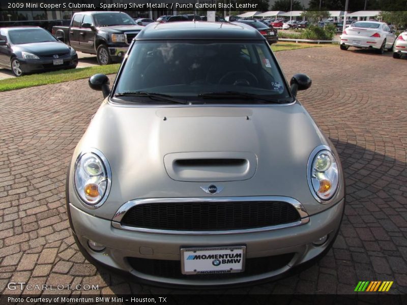 Sparkling Silver Metallic / Punch Carbon Black Leather 2009 Mini Cooper S Clubman