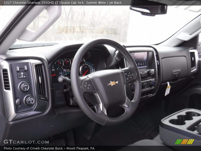 Summit White / Jet Black 2017 Chevrolet Silverado 3500HD LT Double Cab 4x4
