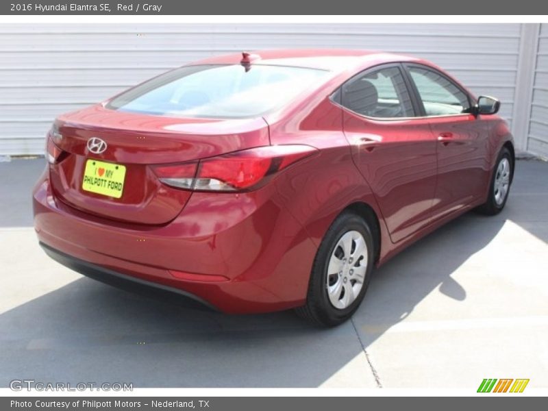 Red / Gray 2016 Hyundai Elantra SE