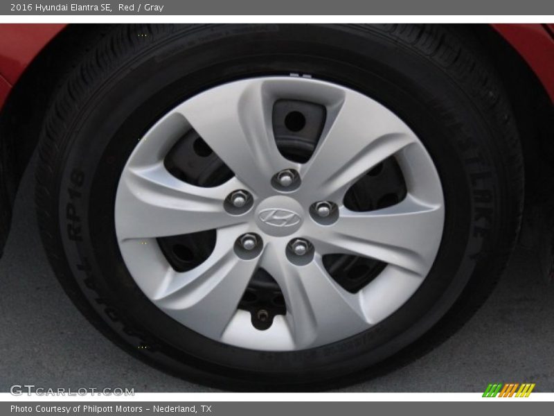 Red / Gray 2016 Hyundai Elantra SE