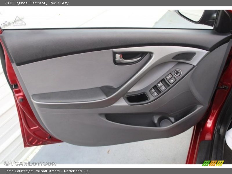 Red / Gray 2016 Hyundai Elantra SE
