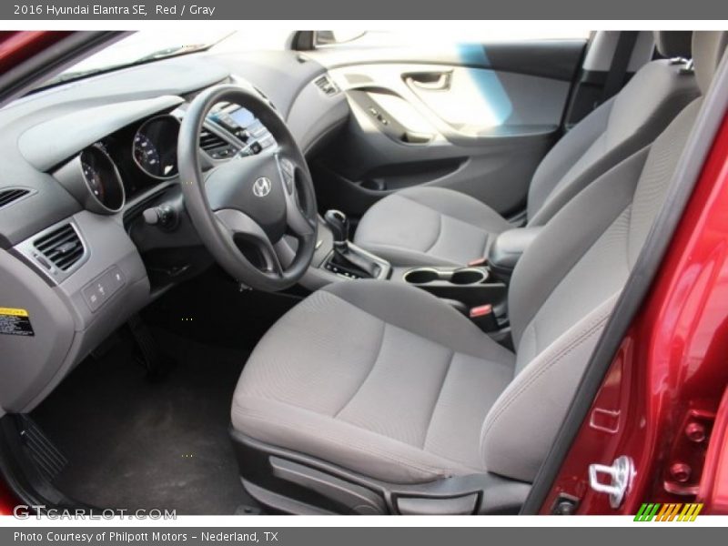 Red / Gray 2016 Hyundai Elantra SE