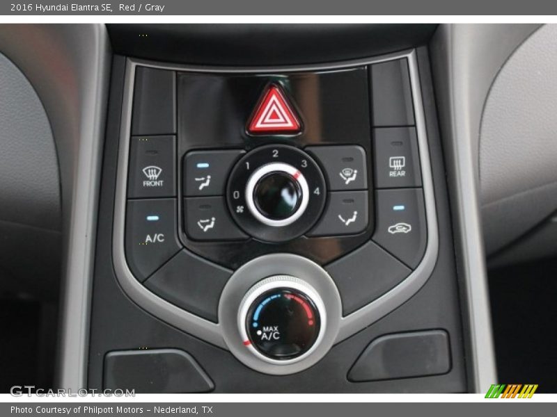 Red / Gray 2016 Hyundai Elantra SE