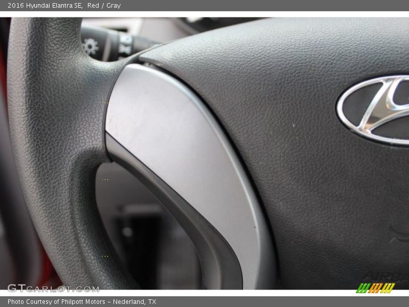 Red / Gray 2016 Hyundai Elantra SE