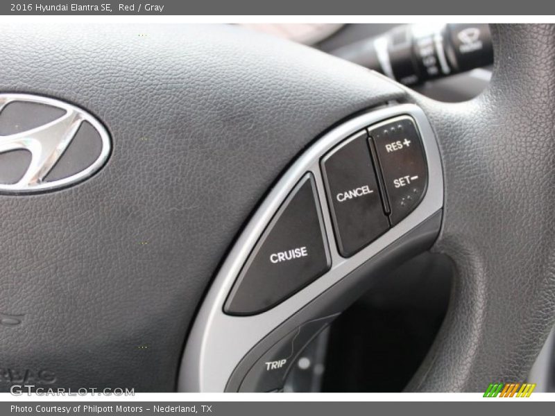 Red / Gray 2016 Hyundai Elantra SE