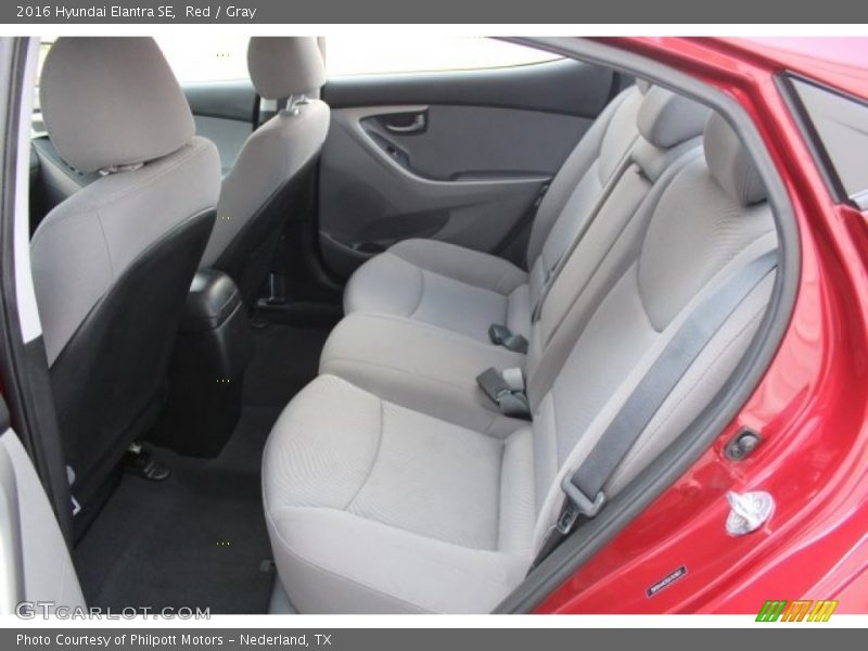 Red / Gray 2016 Hyundai Elantra SE