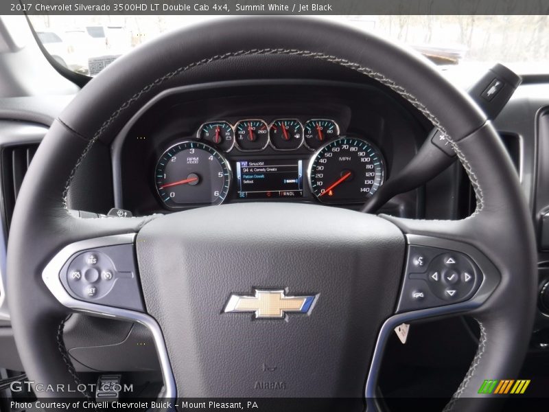 Summit White / Jet Black 2017 Chevrolet Silverado 3500HD LT Double Cab 4x4