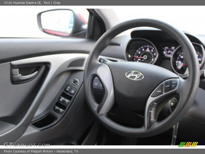 Red / Gray 2016 Hyundai Elantra SE