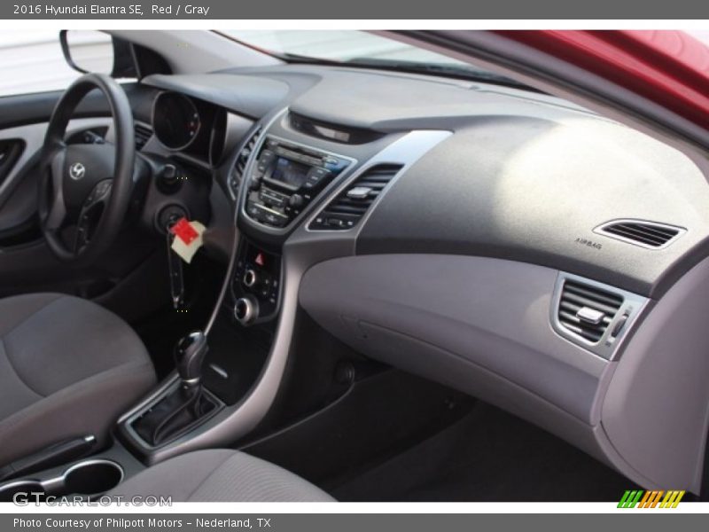 Red / Gray 2016 Hyundai Elantra SE