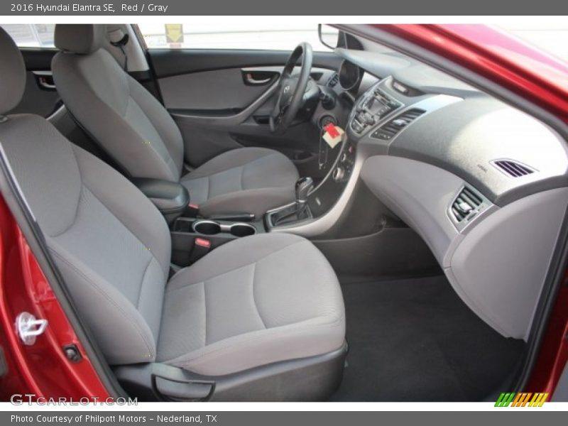 Red / Gray 2016 Hyundai Elantra SE