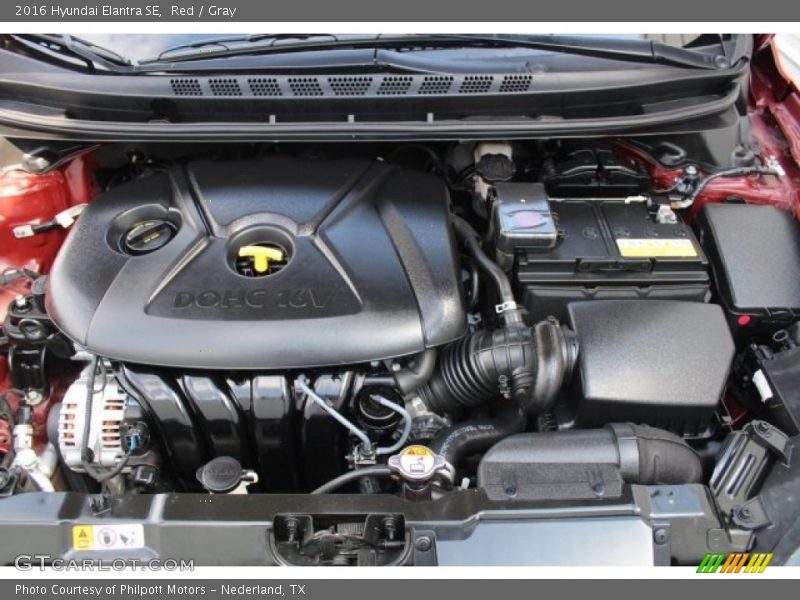 Red / Gray 2016 Hyundai Elantra SE