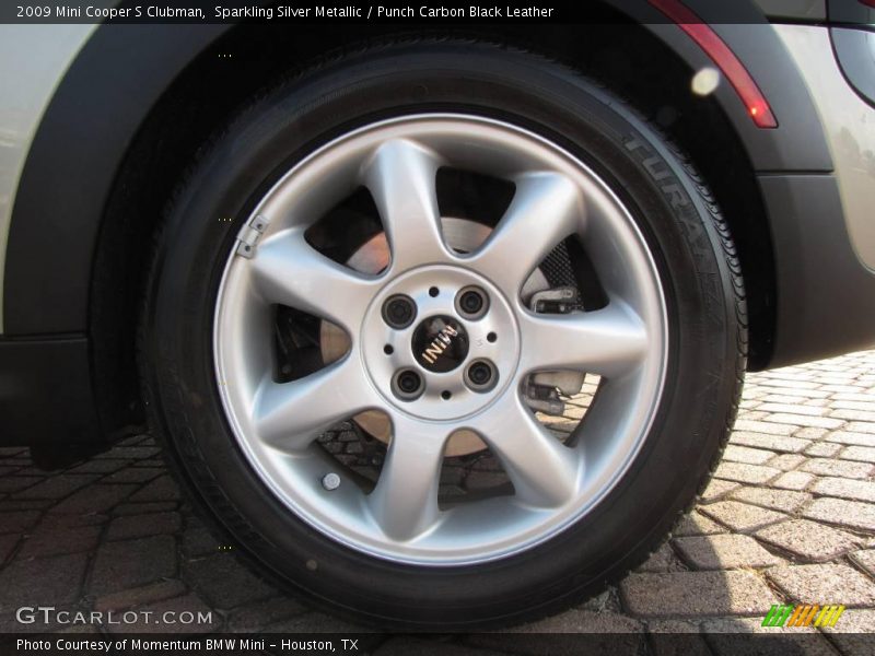 Sparkling Silver Metallic / Punch Carbon Black Leather 2009 Mini Cooper S Clubman