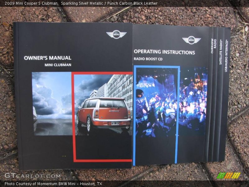 Sparkling Silver Metallic / Punch Carbon Black Leather 2009 Mini Cooper S Clubman