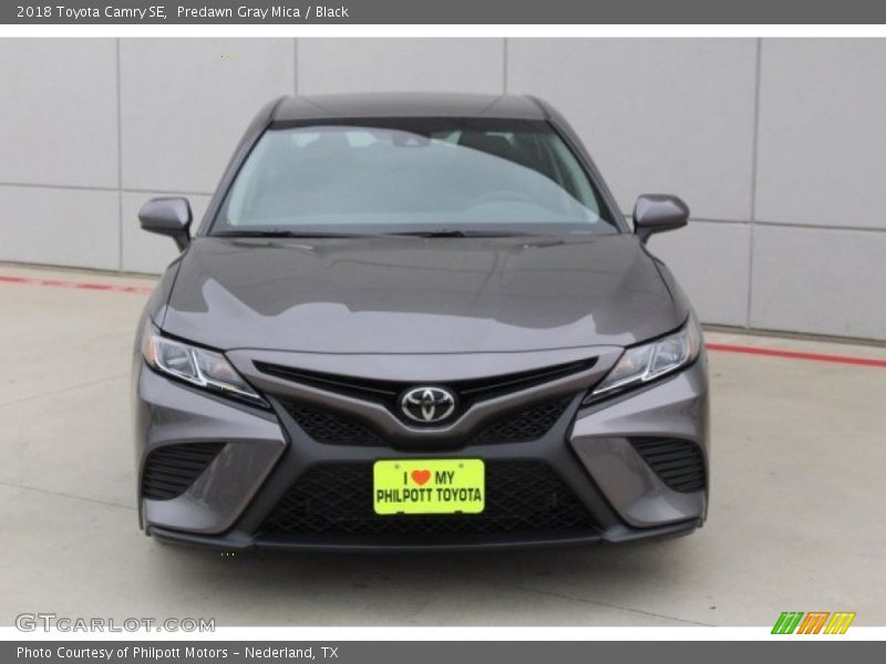 Predawn Gray Mica / Black 2018 Toyota Camry SE