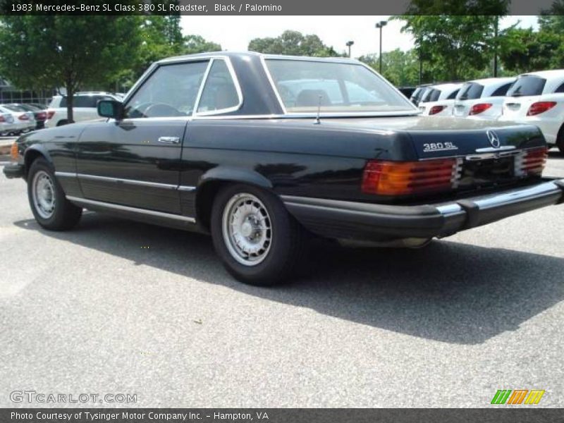 Black / Palomino 1983 Mercedes-Benz SL Class 380 SL Roadster