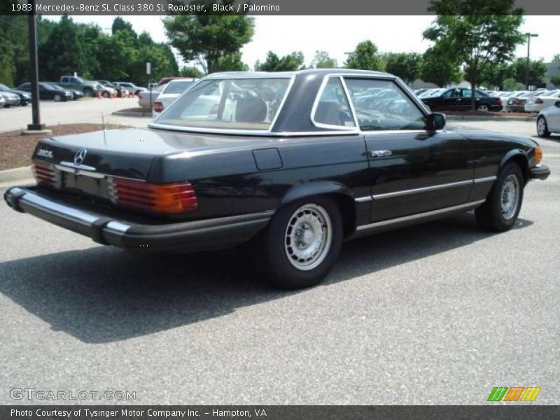 Black / Palomino 1983 Mercedes-Benz SL Class 380 SL Roadster