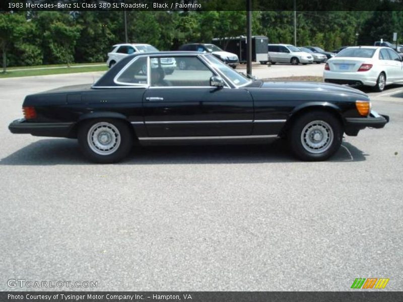 Black / Palomino 1983 Mercedes-Benz SL Class 380 SL Roadster