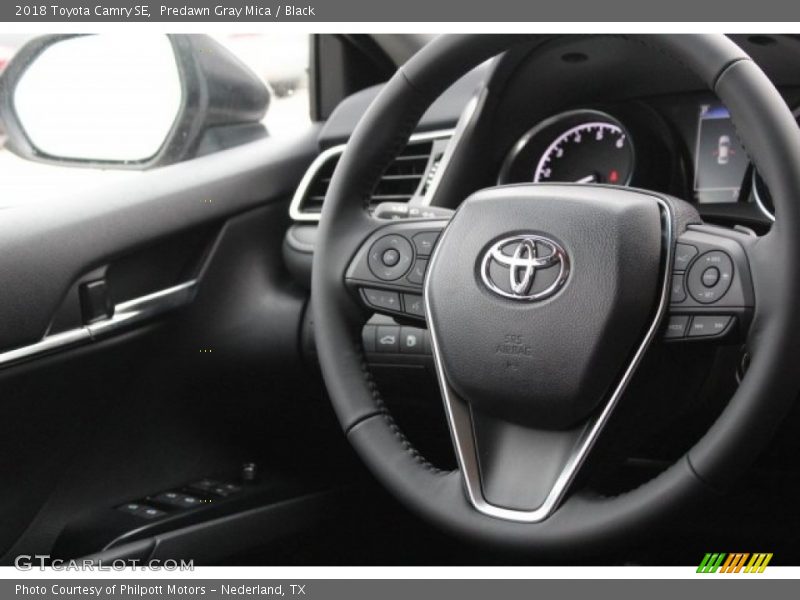 Predawn Gray Mica / Black 2018 Toyota Camry SE