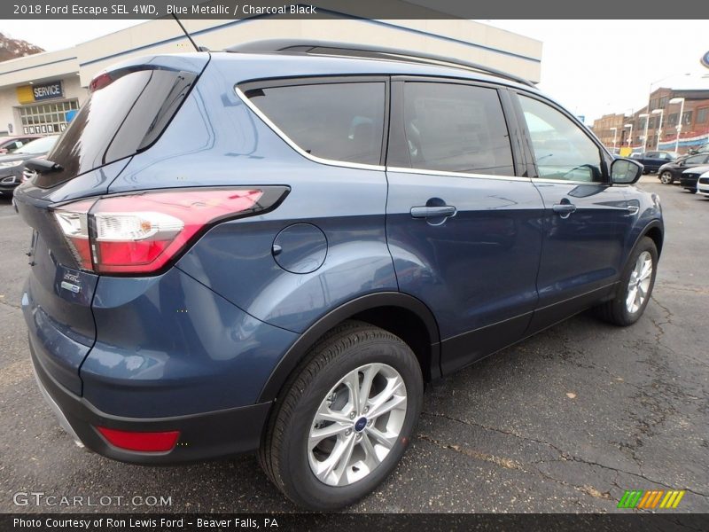 Blue Metallic / Charcoal Black 2018 Ford Escape SEL 4WD