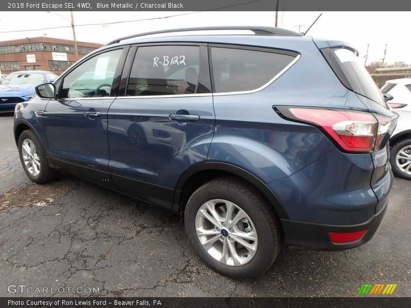 Blue Metallic / Charcoal Black 2018 Ford Escape SEL 4WD