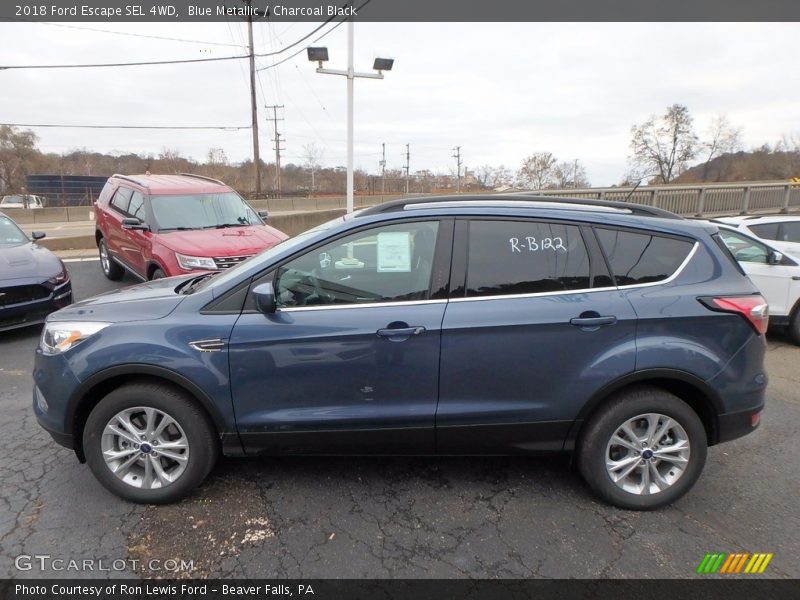 Blue Metallic / Charcoal Black 2018 Ford Escape SEL 4WD