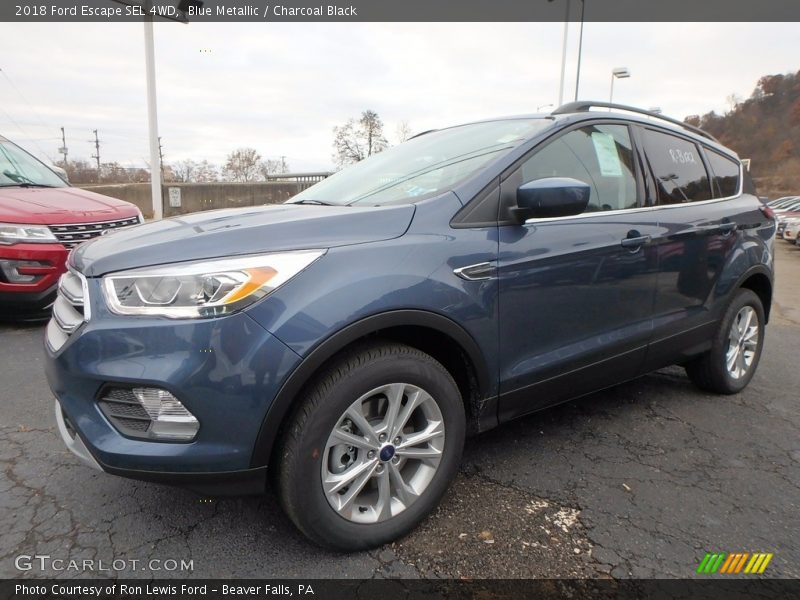 Blue Metallic / Charcoal Black 2018 Ford Escape SEL 4WD