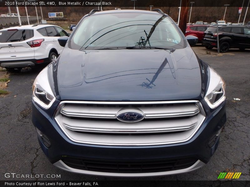 Blue Metallic / Charcoal Black 2018 Ford Escape SEL 4WD