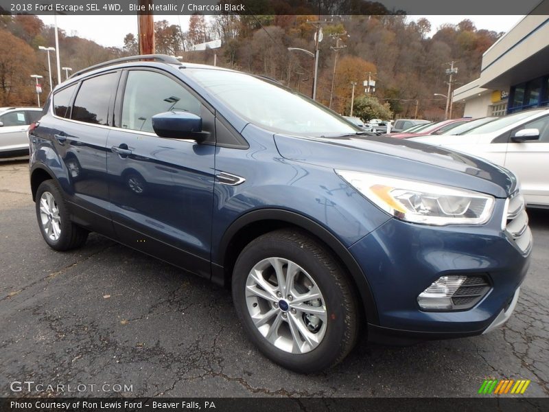 Blue Metallic / Charcoal Black 2018 Ford Escape SEL 4WD