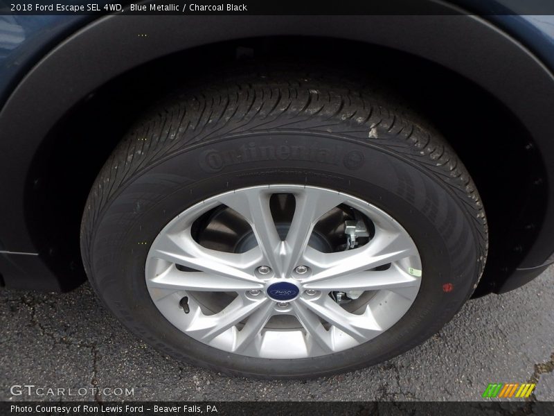 Blue Metallic / Charcoal Black 2018 Ford Escape SEL 4WD