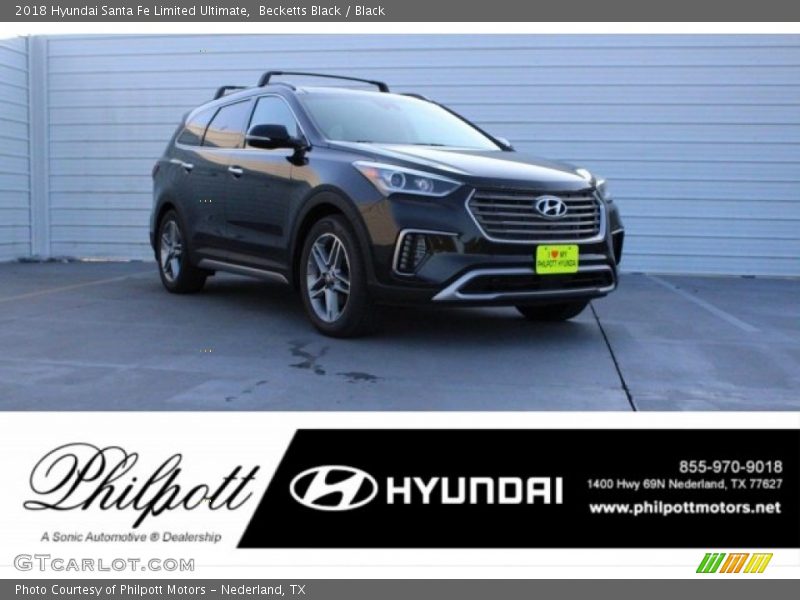 Becketts Black / Black 2018 Hyundai Santa Fe Limited Ultimate