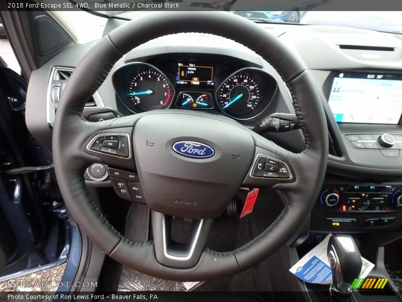 Blue Metallic / Charcoal Black 2018 Ford Escape SEL 4WD