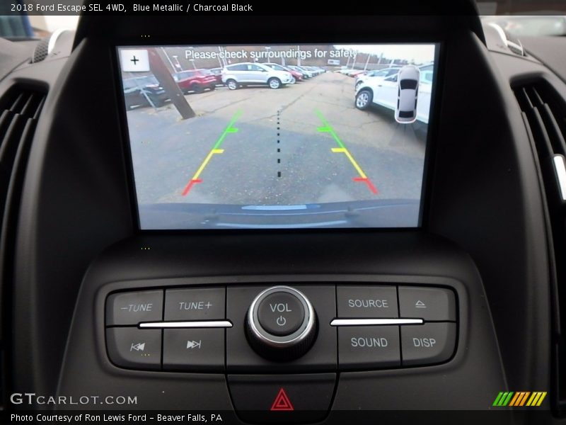 Blue Metallic / Charcoal Black 2018 Ford Escape SEL 4WD