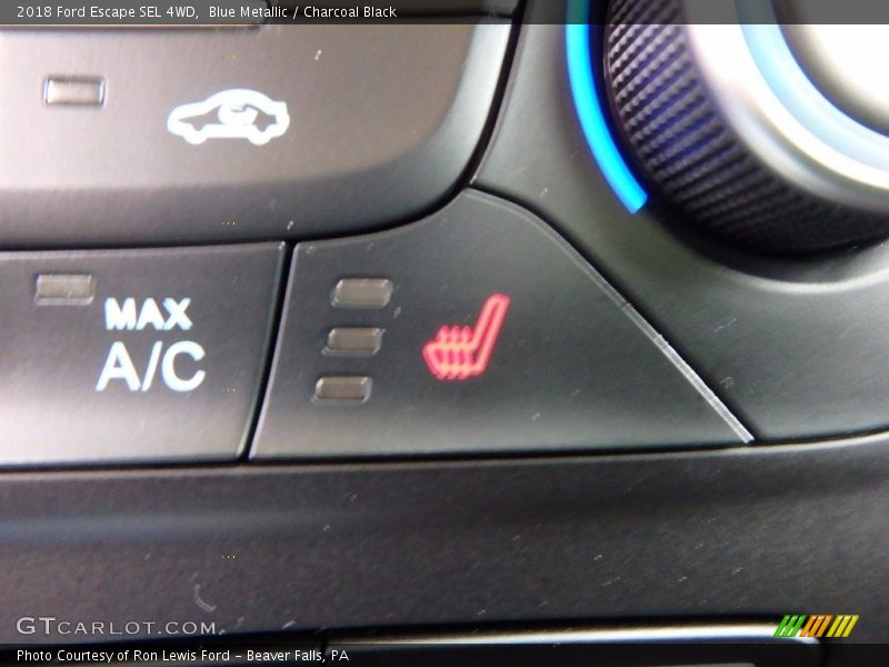 Blue Metallic / Charcoal Black 2018 Ford Escape SEL 4WD