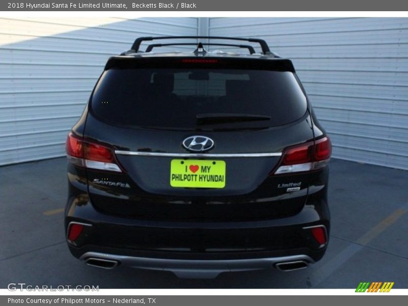 Becketts Black / Black 2018 Hyundai Santa Fe Limited Ultimate