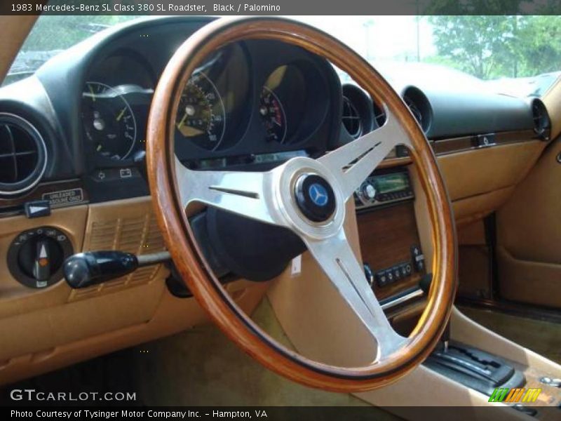Black / Palomino 1983 Mercedes-Benz SL Class 380 SL Roadster