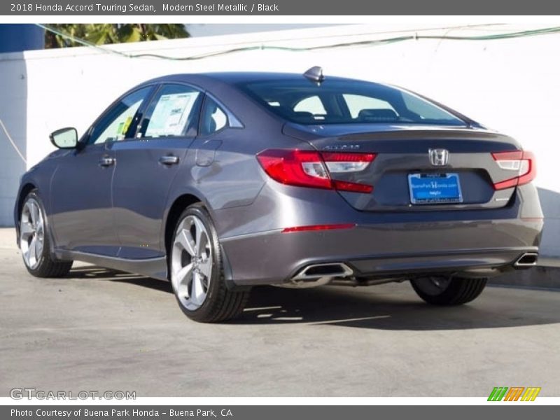 Modern Steel Metallic / Black 2018 Honda Accord Touring Sedan