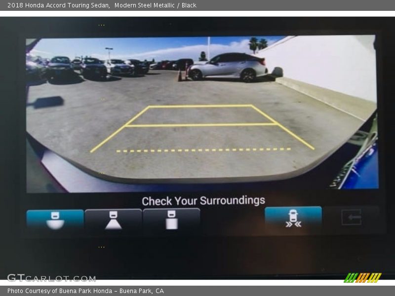 Modern Steel Metallic / Black 2018 Honda Accord Touring Sedan