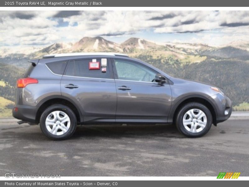 Magnetic Gray Metallic / Black 2015 Toyota RAV4 LE