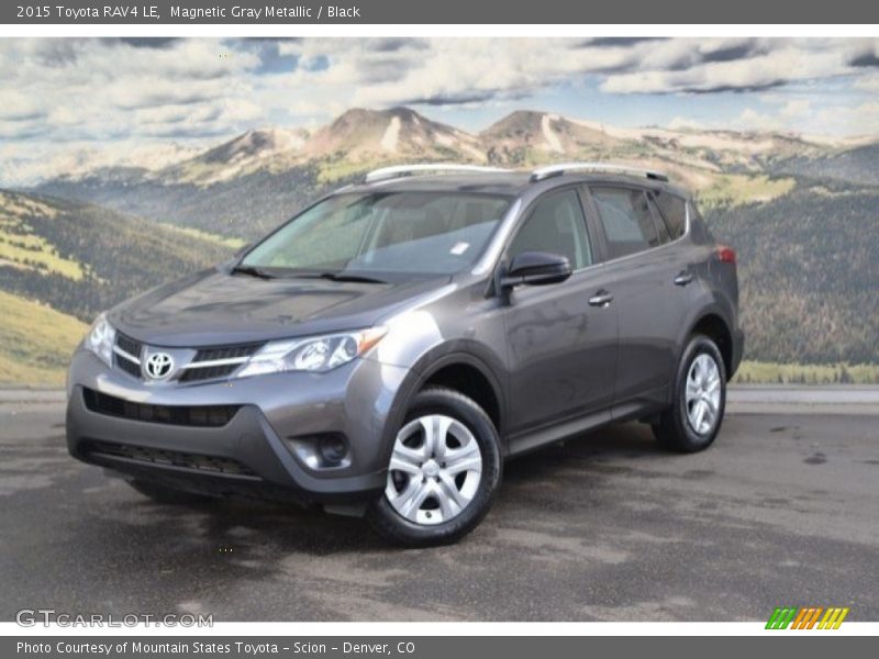 Magnetic Gray Metallic / Black 2015 Toyota RAV4 LE