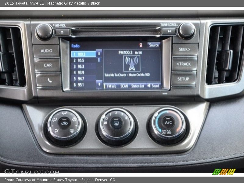 Magnetic Gray Metallic / Black 2015 Toyota RAV4 LE