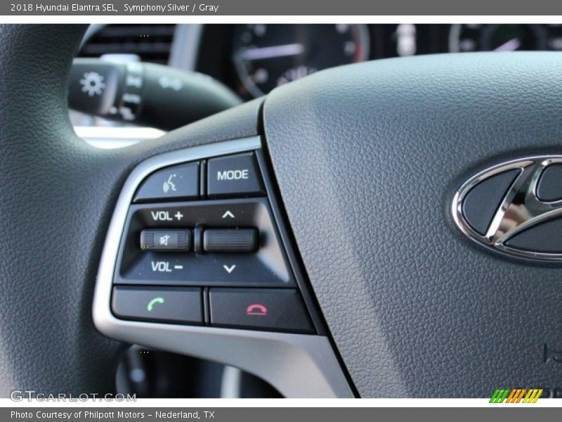 Symphony Silver / Gray 2018 Hyundai Elantra SEL