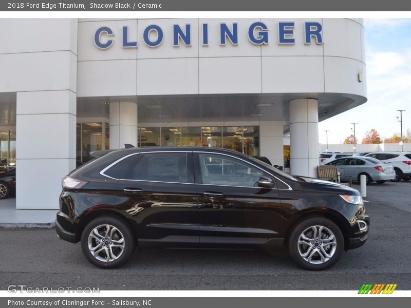 Shadow Black / Ceramic 2018 Ford Edge Titanium