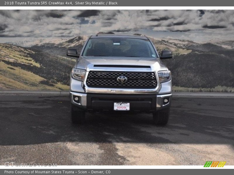 Silver Sky Metallic / Black 2018 Toyota Tundra SR5 CrewMax 4x4