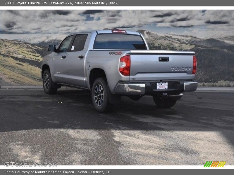 Silver Sky Metallic / Black 2018 Toyota Tundra SR5 CrewMax 4x4