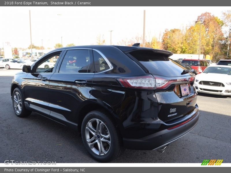 Shadow Black / Ceramic 2018 Ford Edge Titanium