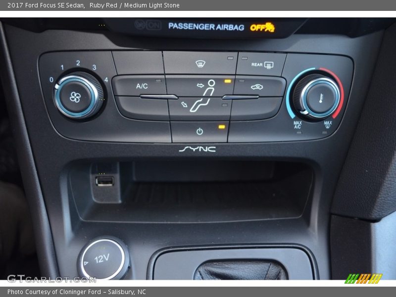 Ruby Red / Medium Light Stone 2017 Ford Focus SE Sedan