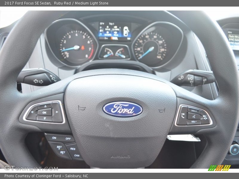 Ruby Red / Medium Light Stone 2017 Ford Focus SE Sedan