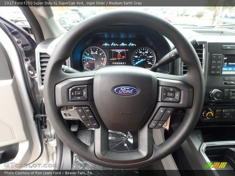 Ingot Silver / Medium Earth Gray 2017 Ford F250 Super Duty XL SuperCab 4x4